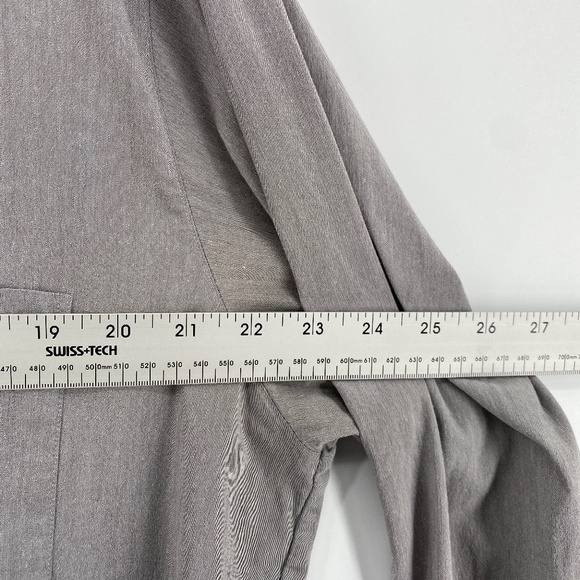 Quick Reflex Shirt Men Size Large Grey Made in Korea Long Sleeve Full Button - Picture 5 of 13
